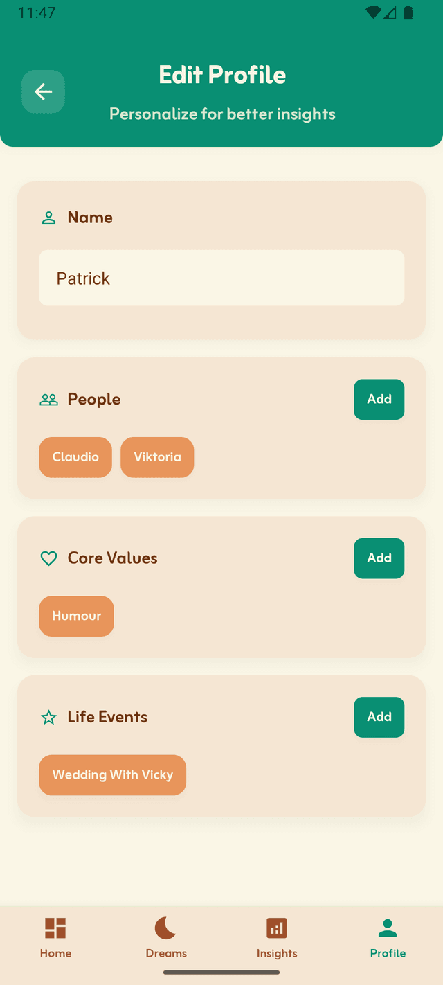 Personal Connections